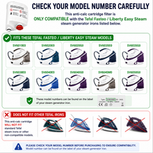 Tefal Anti-Calc Filter Cartridges for Fasteo Liberty Easy Steam Iron (Pack of 2) Genuine