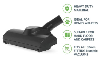 Henry Turbo Brush Head & Extension Pole Pipe Hetty Numatic Floor 32mm  Airo Turbo Tool Animal