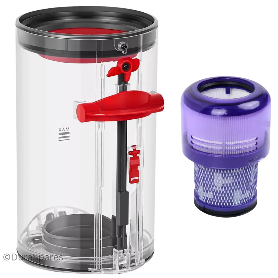 Dyson V11 V15 Dust Bin Canister & HEPA Allergy Motor Filter SV14 SV15 SV17 SV22 SV28