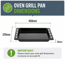 Rosieres Oven Grill Pan 458 x 370 x 35mm Enamel Baking Tray
