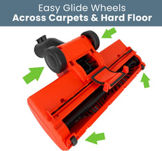 Henry Turbo Brush Head Tool for Hetty James Numatic Hoover Floor 32mm Turbine  Nozzle Attachment Red