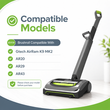 Gtech AirRam Brushroll MK2 AR20 AR29 AR43 AR46 Platinum K9 Carpet Agitator Brush Bar Roller