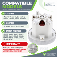 Miele Motor C1 C3 S8 Complete Classic Extreme Cat Dog 1600W 7890581 MRG412-42/2