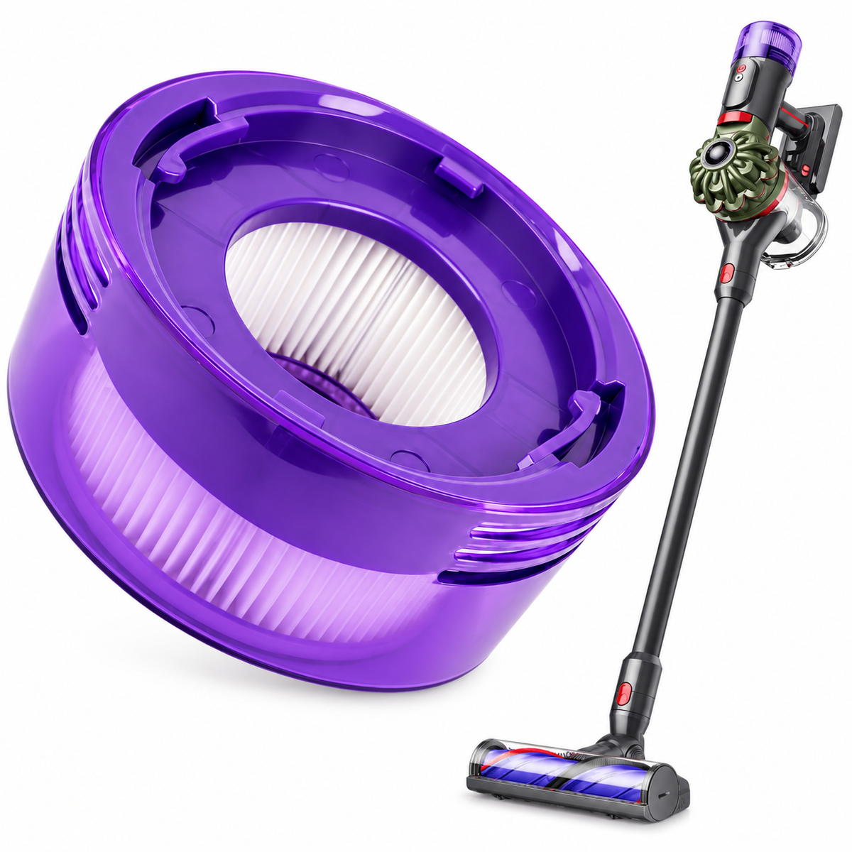 Dyson V8 SV55 Filter Cyclone SV55-A Rear Motor HEPA Allergy Cordless Stick