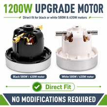 Henry Motor 1200W Upgrade Fits ALL 620W Hetty Numatic DL1653T DL1553T Hoover Vac