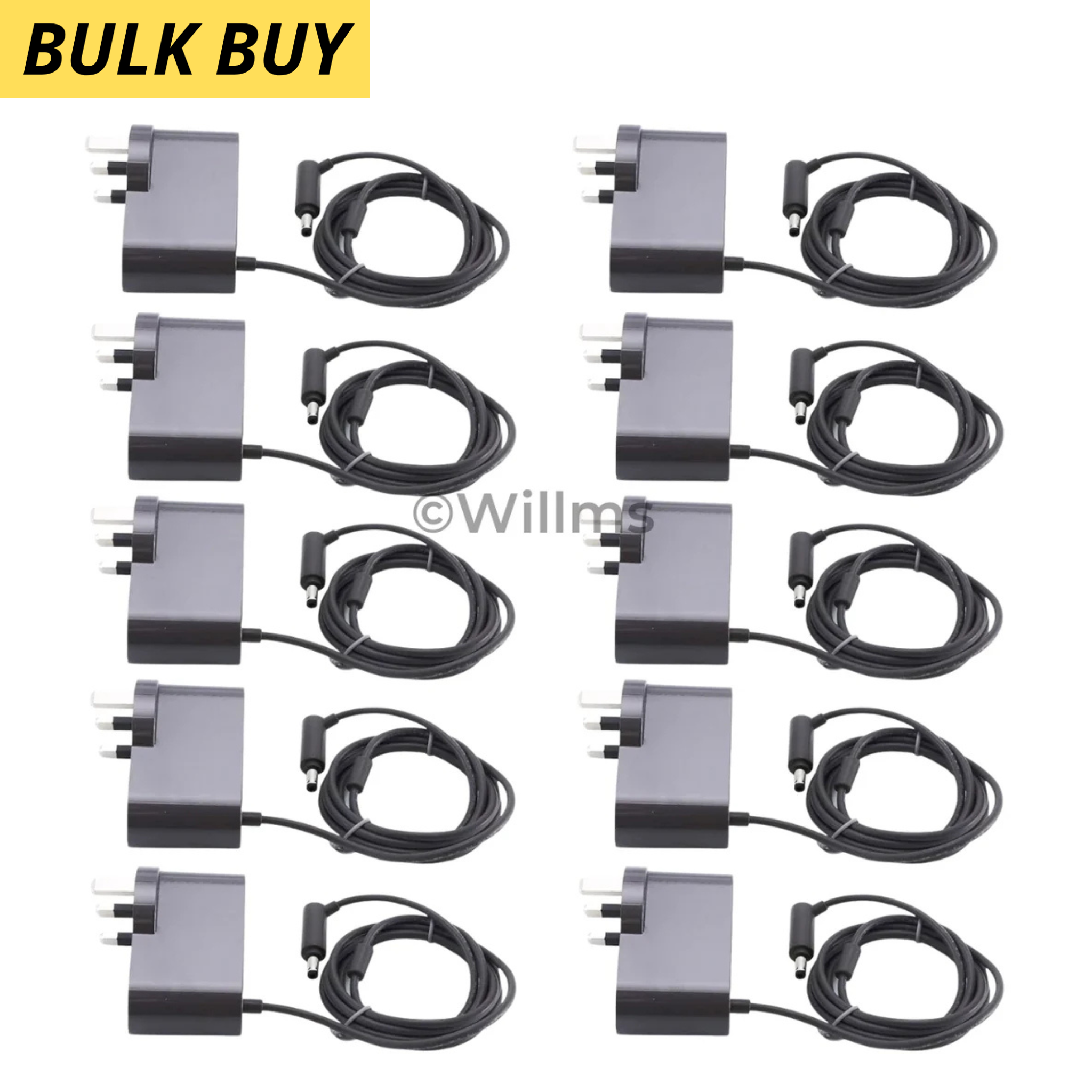 Dyson Charger V8 V7 V6 Plug For SV10 SV11 Cable Battery Lead (x10 Bulk Buy)