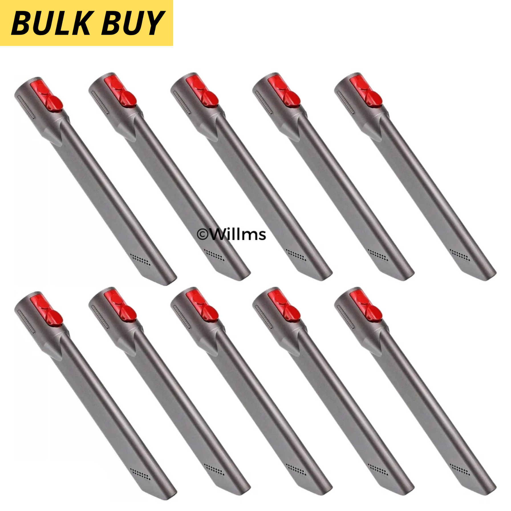 Dyson Crevice Tool V7 V8 V10 V11 V15 Gen5 Animal Absolute Attachment Pipe Nozzle (x10 Bulk Buy)