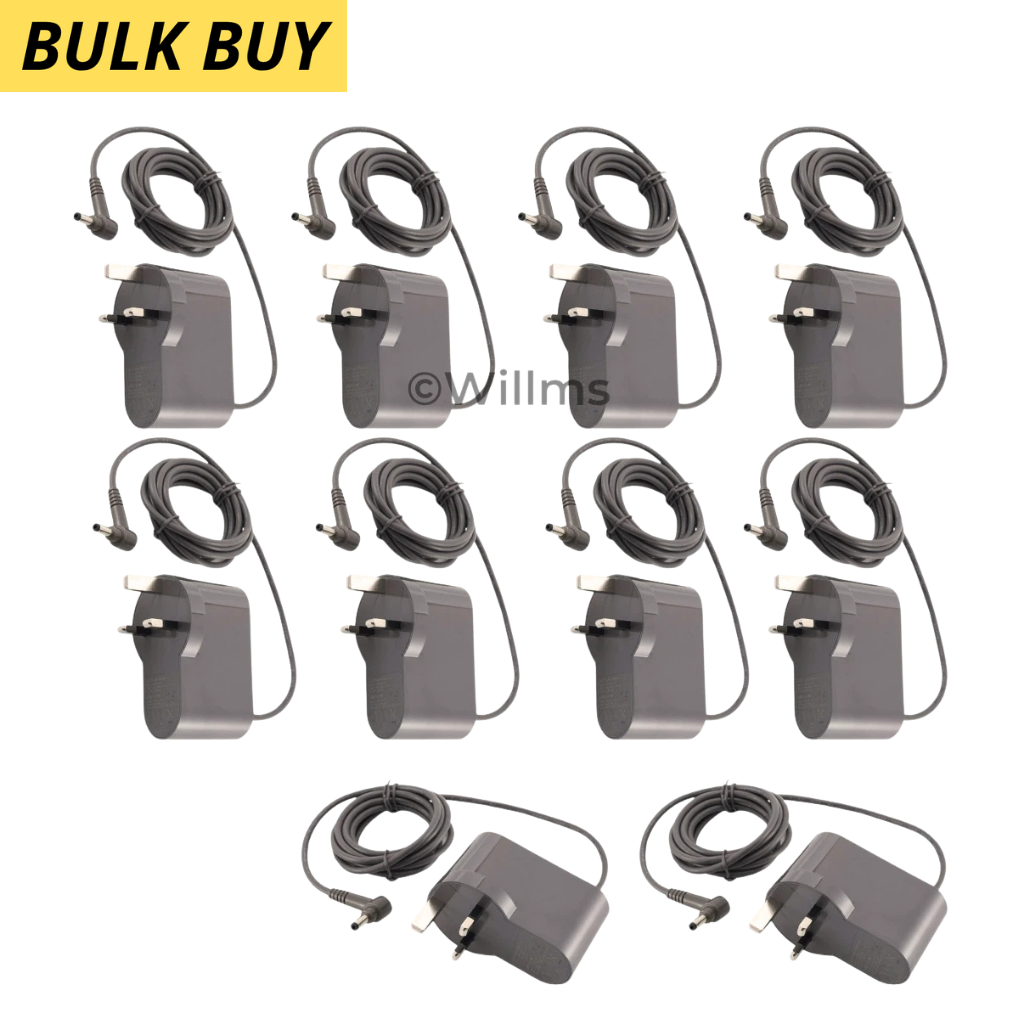 Dyson Charger V10 V11 V15 SV12 SV14 SV15 SV16 SV22 Battery Cable Lead UK Plug (x10 Bulk Buy)